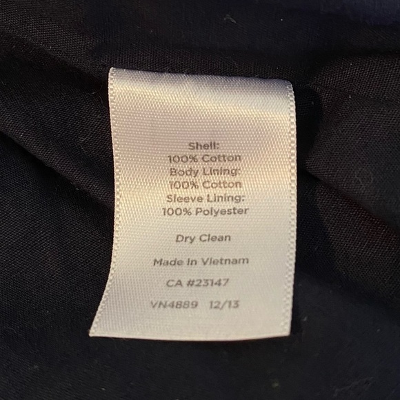 Talbots Navy and White Stripe Jacket - 14 - Picture 5 of 14